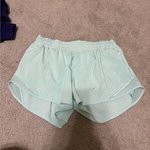 Lululemon Mint Green Hotty Hot Shorts